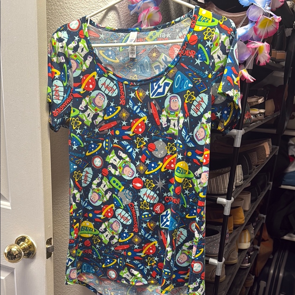 Colorful LuLaRoe Toy Story T-Shirt (XS)